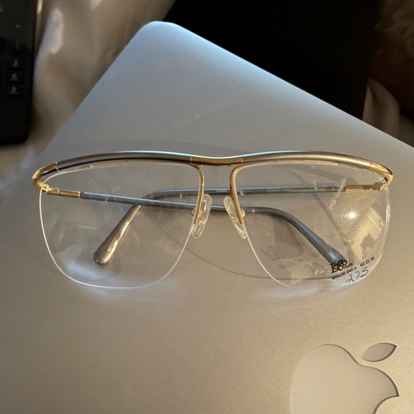 NEW rimless frame LogoParis Designer silver gold lightweight large made in Paris - Picture 7 of 16